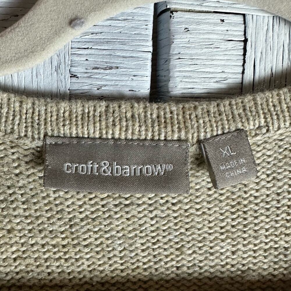 Vintage Croft & Barrow Womens Cardigan Embroidered Sweater birds Christmas - Picture 6 of 11